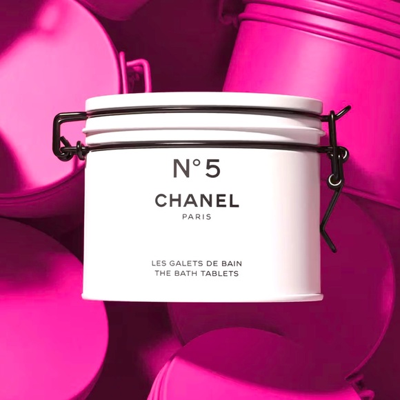 NEW RARE Chanel N°5 The Bath Tablet Factory 5 Collection Tin 10 Tabs/Bag/Booklet - Picture 3 of 17